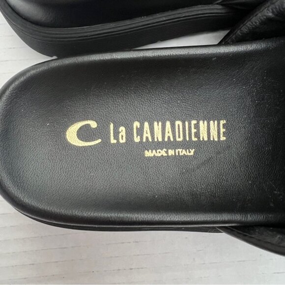La CANADIENNE  BNWOT  LEATHER SANDAL Made in Italy - Picture 8 of 13